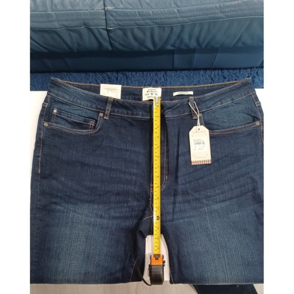 Ben Sherman Shoreditch Wash Navy Blue Jeans Denim Stretch Skinny Fit 42W NWT - Picture 6 of 6